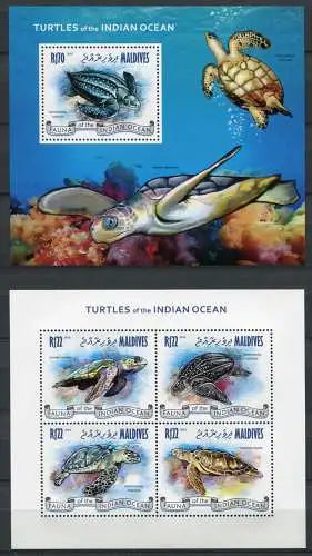 Malediven Maldive 2013 Schildkröten Turtles Meerestiere Postfrisch MNH