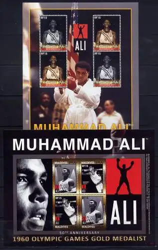 Malediven Maldives 2010 Muhammad Ali Boxen Boxer Boxing Postfrisch MNH