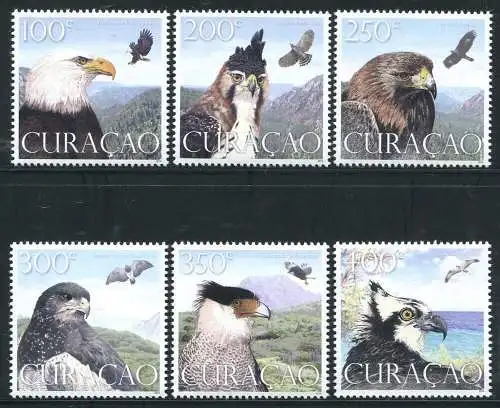 Curacao 2014 Adler Bussard Vögel Birds of Prey Greifvögel 235-240 MNH