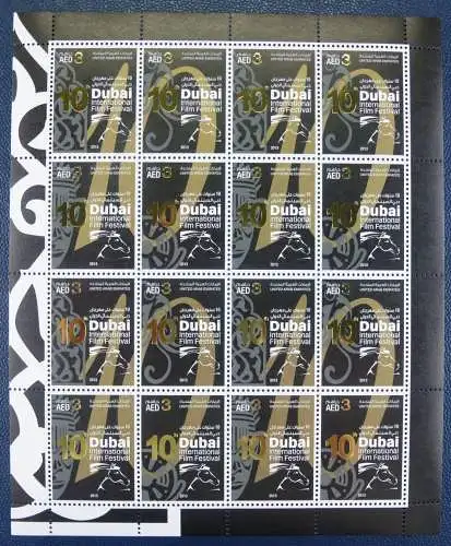 UAE Vereinigte Arabische Emirate 2013 Film Festival Kino Cinema Kleinbogen MNH