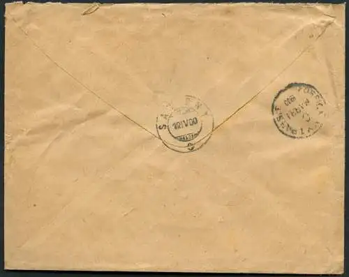 Haiti 1900 Brief 10 Cent Cap Haitien via New York nach Satigny Schweiz / 14