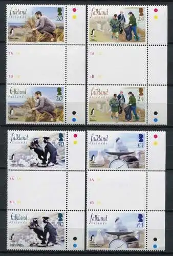 Falklandinseln 2004 Naturschutz Vögel Pinguine Birds 903-906 Stegpaare MNH