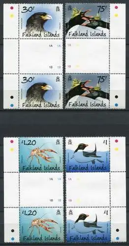 Falklandinseln 2013 Pinguine Adler Vögel Krabben Crabs Eagle Penguins Stege MNH