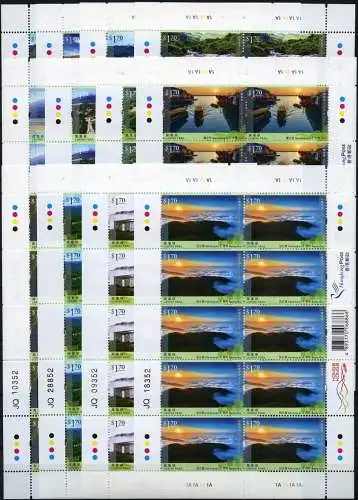 Hongkong 2016 Hiking Lantau Trail Wanderwege Landschaften 2055-66 Kleinbögen MNH