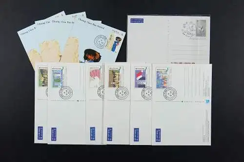 Hongkong 1996-2010 Umfangreiche Sammlung Postkarten-Sets und Kartenbriefe Selten