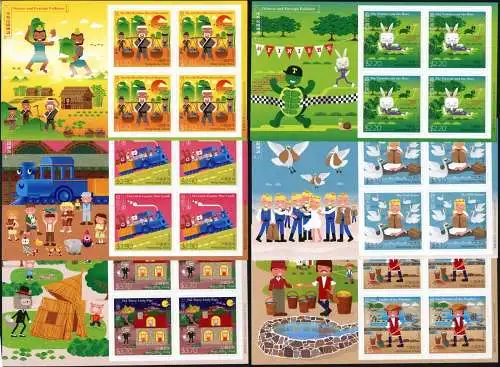 Hongkong 2015 Kindergeschichten Chinese & Foreign Folklore 1996-2001 KLB MNH