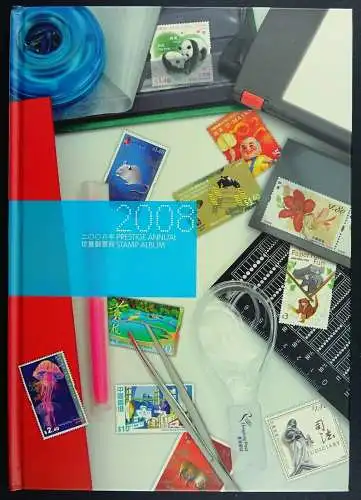 Hongkong 2008 Prestige Annual Stamp Album Jahrbuch Gebunden mit Schuber