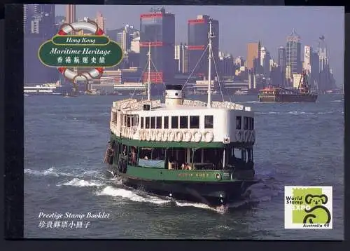 Hongkong 1999 Maritime Heritage Star Ferry 838-841 II Markenheft Postfrisch MNH