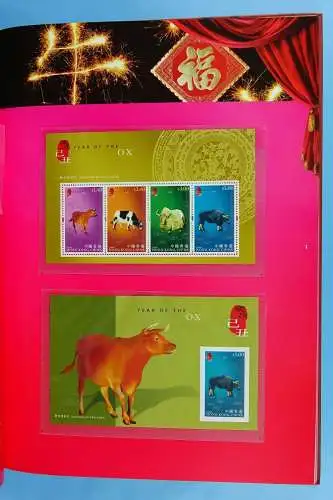 Hongkong 2009 Prestige Annual Stamp Album Jahrbuch Gebunden mit Schuber