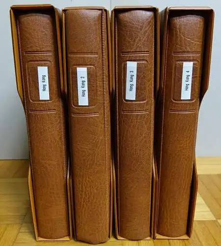 Hongkong 2006 - 2015 Sammlung FDC Ersttagsbriefe in 4 Lindner-Alben mit Schuber