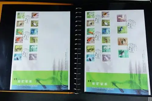Hongkong 2006 - 2015 Sammlung FDC Ersttagsbriefe in 4 Lindner-Alben mit Schuber