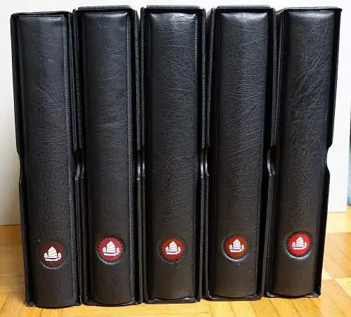 Hongkong 1997 - 2014 Top-Sammlung auf Falzlos-Blättern 5 Binder & Schuber MNH
