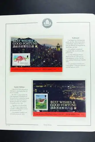 Hongkong 1997 - 2014 Top-Sammlung auf Falzlos-Blättern 5 Binder & Schuber MNH