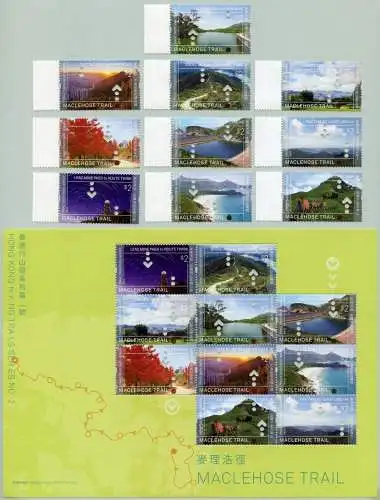 Hongkong 2019 Maclehose Trail Landschaften Tourismus Wandern Komplett MNH