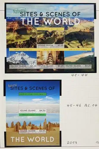 St. Vincent 2003 - 2016 Sammlung Young und Palm Island & Tobago Cays Postfrisch