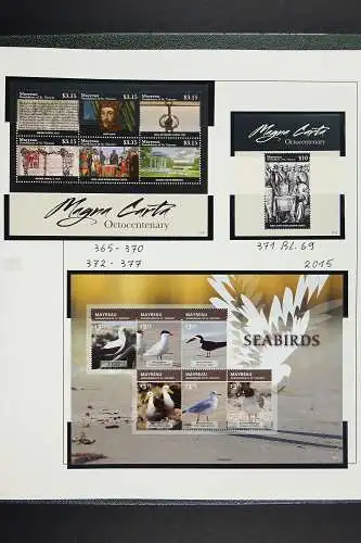 St. Vincent Mayreau 2006 - 2016 Seltene Top-Sammlung Postfrisch MNH im Binder