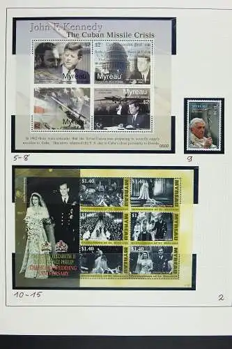 St. Vincent Mayreau 2006 - 2016 Seltene Top-Sammlung Postfrisch MNH im Binder