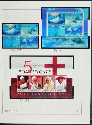 St. Vincent Mayreau 2006 - 2016 Seltene Top-Sammlung Postfrisch MNH im Binder