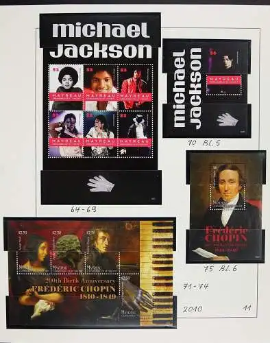 St. Vincent Mayreau 2006 - 2016 Seltene Top-Sammlung Postfrisch MNH im Binder