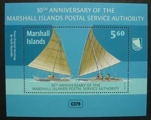 Marshall Inseln 2014 30 Jahre Post Segelschiffe Boote Ships Postfrisch MNH