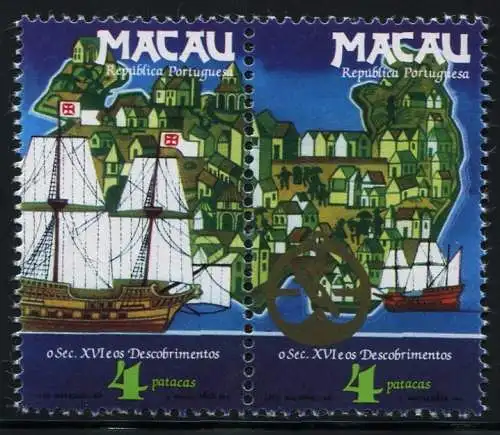 Macau Macao 1983 Entdeckungen Schiffe Astrolabium Landkarte Ships 511-512 MNH
