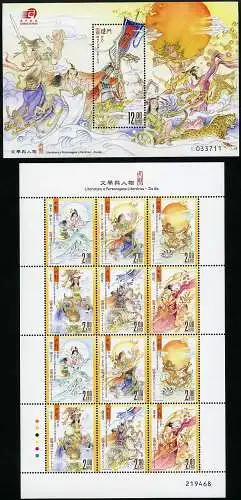 Macau Macao 2015 Jiu Ge Literatur Literature Characters 2000-2005 Block 242 MNH