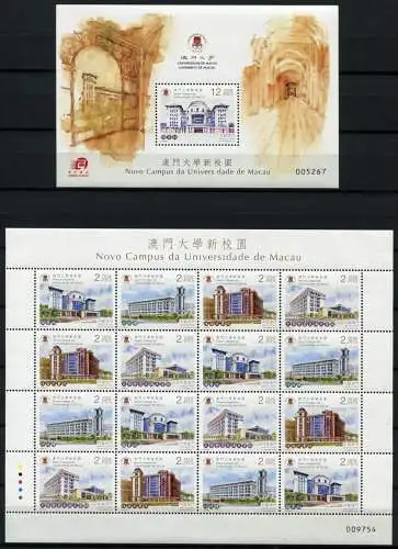 Macau Macao 2014 Neuer Campus Universität University 1919-1922 KLB Block 228 MNH