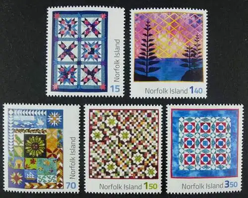 Norfolk-Insel 2014 Einheimische Quilts Textilien Kunsthandwerk MNH