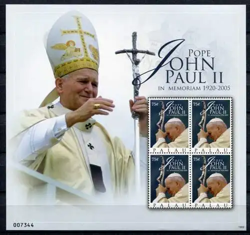 Palau 2010 Papst Johannes Paul II. Pope John Paul Religion Vatikan 2930 MNH