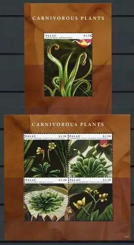 Palau 2012 Fleischfressende Pflanzen Carnivorous Plants Postfrisch MNH