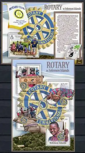 Salomon-Inseln 2013 Rotary Kinder Children Postfrisch MNH