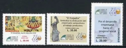 Honduras 2006 Handelskammer Wirtschaft Industrie Economics 1860-1862 MNH