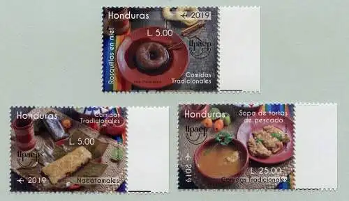 Honduras 2019 UPAEP Speisen Gastronomy Spezialitäten Food Essen MNH