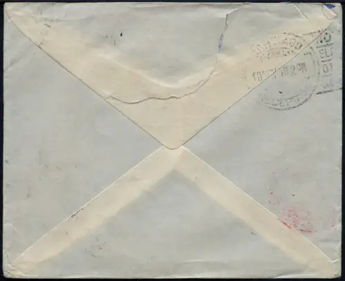 Zeppelin 1936 Großbritannien 18. SAF Brief Edingburgh Argentinien Si 445 / 2105