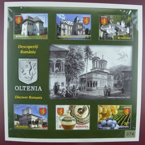 Rumänien Romania 2014 Tourismus Wein Oltenia Vine Block im Folder nur  515