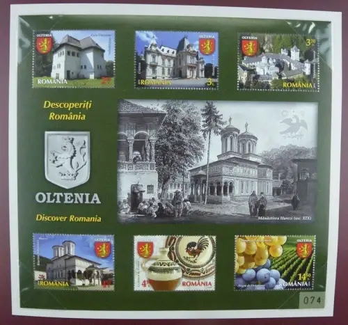Rumänien Romania 2014 Tourismus Wein Oltenia Vine Block im Folder nur  515