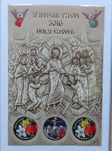 Rumänien Romania 2016 Ostern Easter Religion Block 660 im Folder Auflage 421