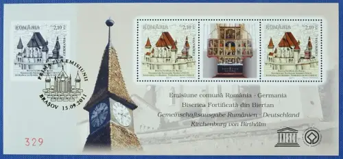 Rumänien Romania 2011 Block 515 Gemeinschaftsausgabe Deutschland UNESCO MNH