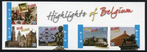 Belgien 2011 Tourismus Panzer Denkmal Architektur Gemälde Tourism 4144-4148 MNH