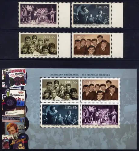 Irland 2010 Musiker Legendäre Showbands Musik Music 1948-1951 Block 84 MNH
