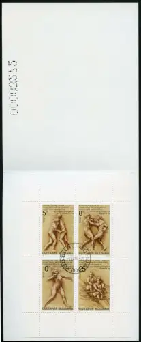 Bulgarien 1996 Olympiade Atlanta Olympics Markenheft Michel Nr. 1 Gestempelt