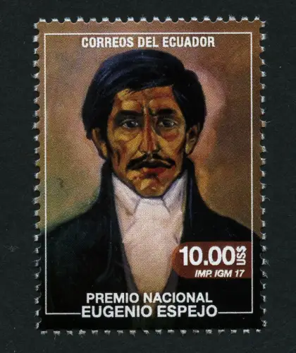 Ecuador 2017 Eugenio Espejo Gemälde Schriftsteller Arzt Jurist Postfrisch MNH