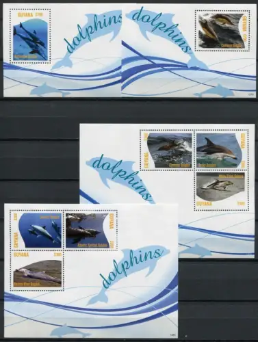 Guyana 2012 Delpine Dolphins Meeressäugetiere Meerestiere MNH