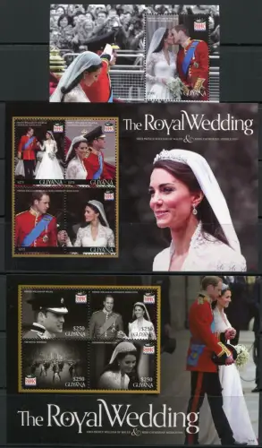 Guyana 2011 Kgl. Hochzeit Royal Wedding Prinz William Kate Royalty MNH