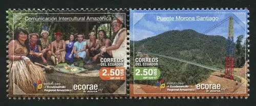 Ecuador 2017 Indios Brücke Region Amazonico Entwicklung Postfrisch MNH