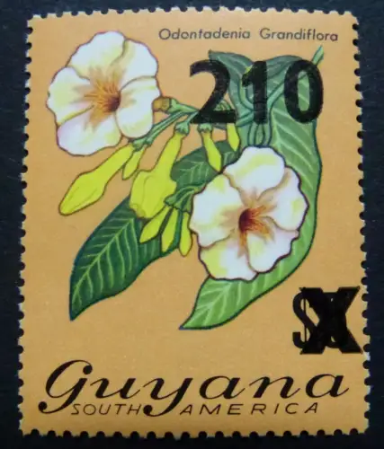 Guyana 1981 Blume Blüte Flower Blossom Pflanze Plant Aufdruck 631 Postfrisch MNH
