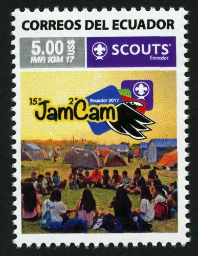 Ecuador 2017 Pfadfinder Zeltlager Emblem Scouts Postfrisch MNH