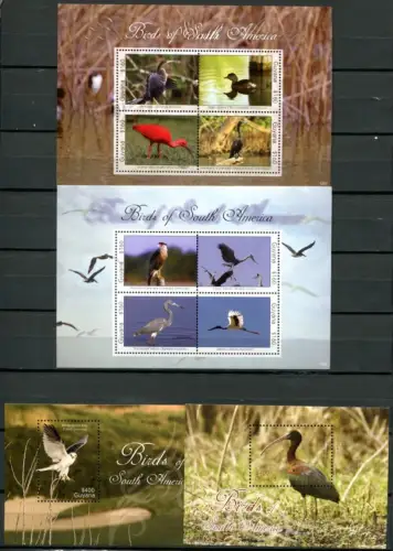 Guyana 2012 Vögel Birds Uccelli Oiseaux 8267-8274 Block 845-846 Postfrisch MNH