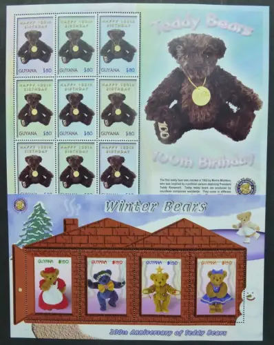 Guyana 2003 Teddybären Teddy Bears Spielzeug Toys 7538-7550 MNH
