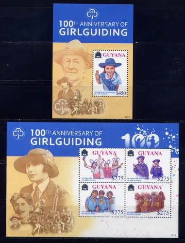 Guyana 2010 Pfadfinder Scouts Girlguiding 8084-8087 Block 831 MNH